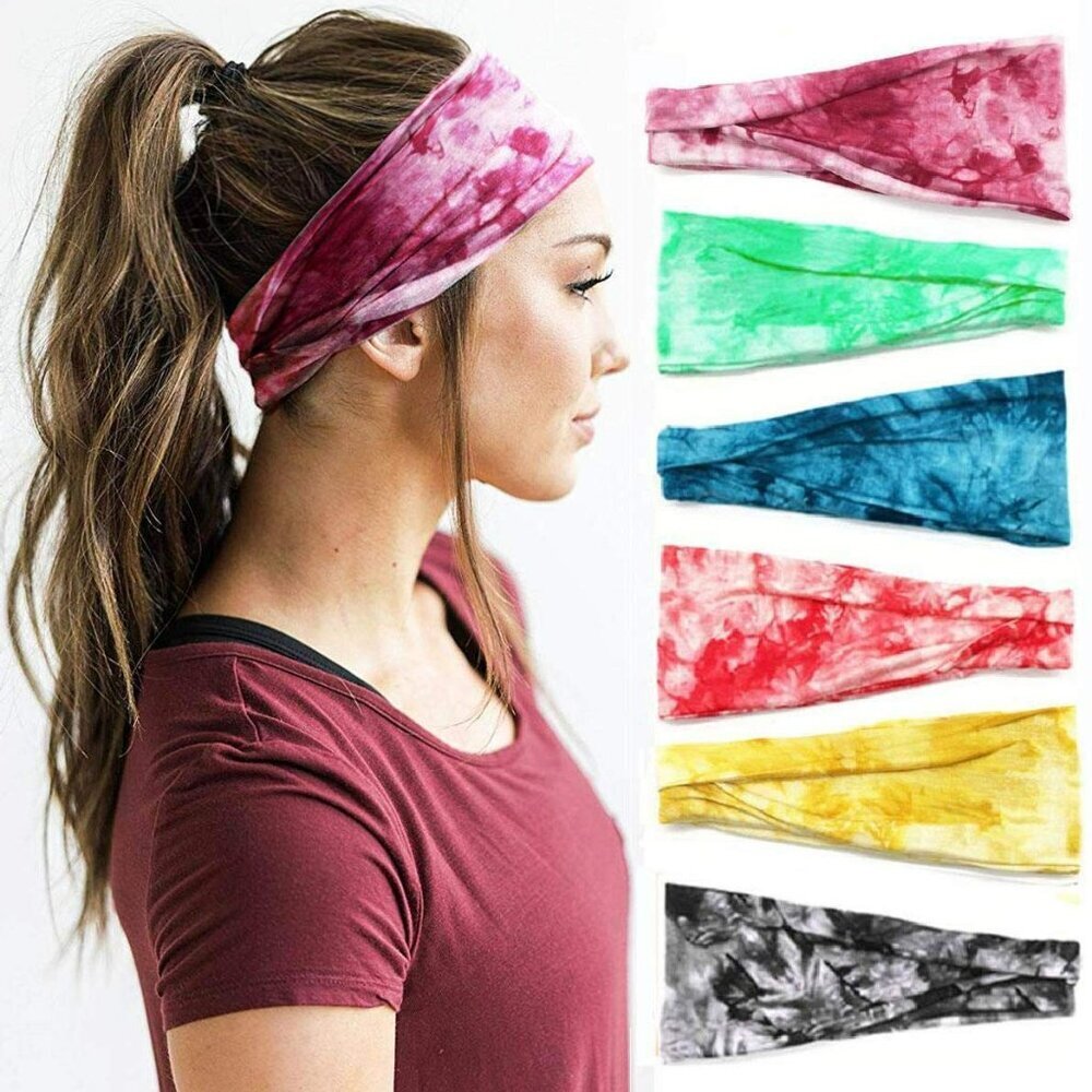 Women's Headbands Yoga Workout Exercise Headbands for Women Cute Elastic Hair Ba